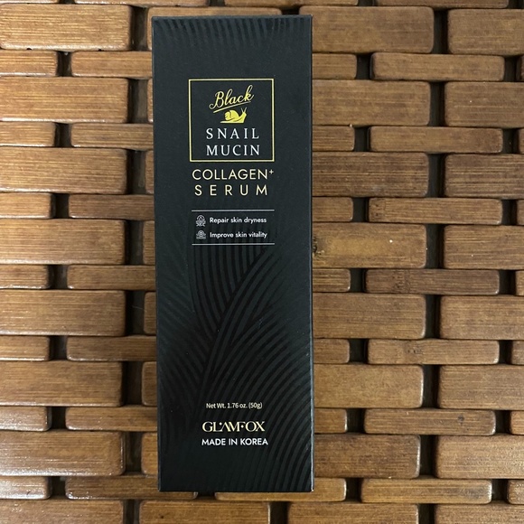 Black Snail Mucin Collagen Serum GlamFox NEW IN BOX - Picture 1 of 5